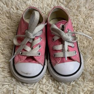 Pink Converse shoes